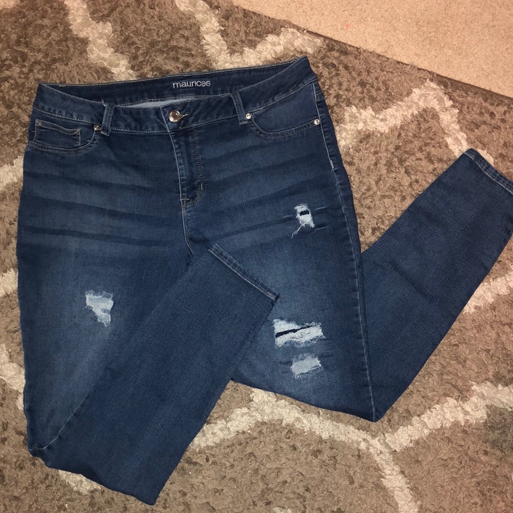 Maurices Denim Ripped Jeans